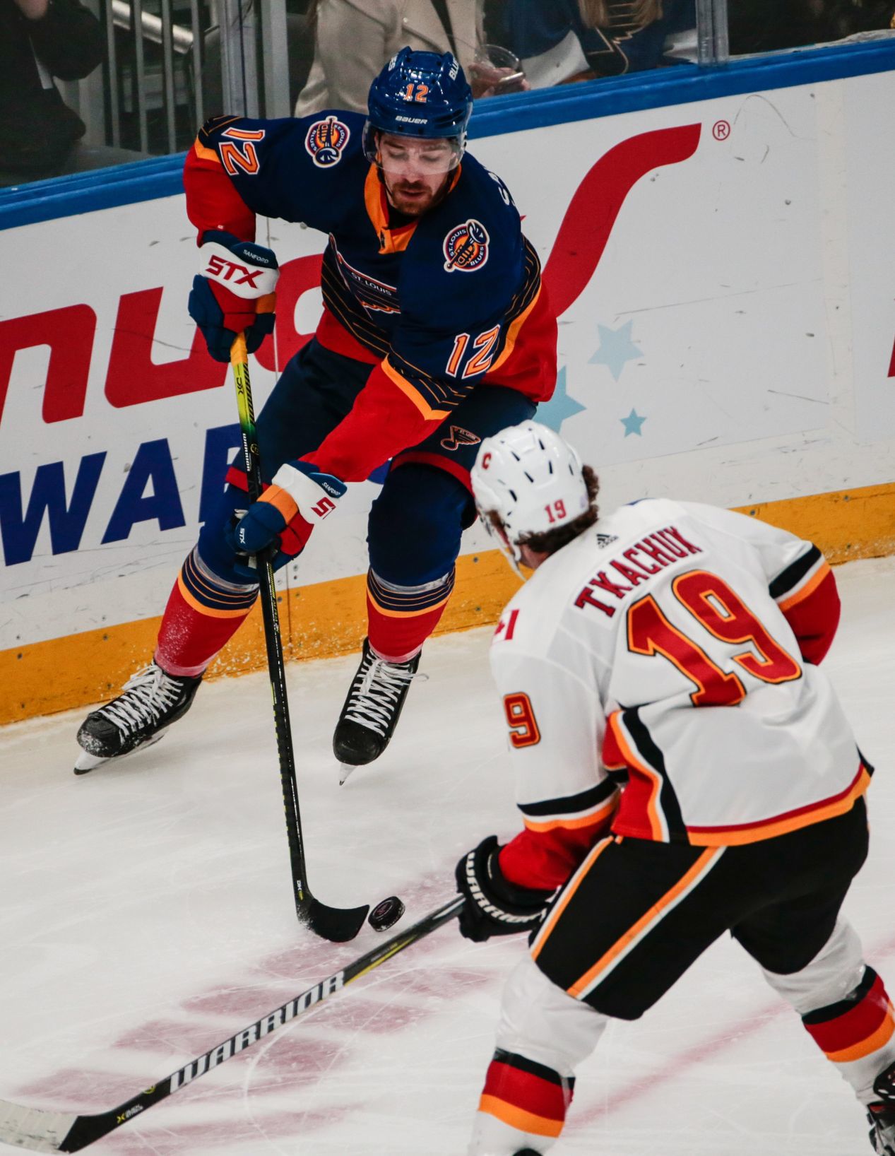Blues take on Calgary Flames at the Enterprise Center